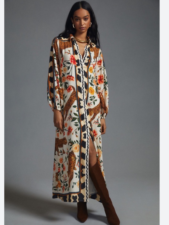 FARM Rio Dresses & Skirts - NWT retail $248 size M #Anthropologie,#FarmRio, #Reclectic. Jaguar Maxi Dress